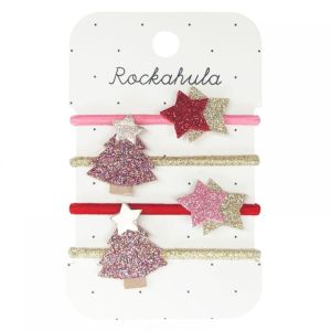 Rockahula Elastike za lase, Jolly Glitter Xmas Tree