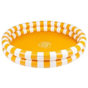 Swim Essentials Otroški bazen 100cm, Yellow White Striped