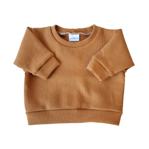 SWITHEART Majica oversized sweatshirt waffle, Camel