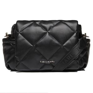 Tiba+Marl® Previjalna torba Nova Eco Compact Quilted Faux, Black